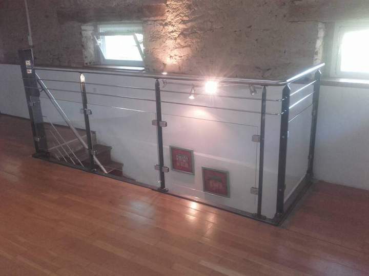 Garde-corps acier inox verre Toulouse
