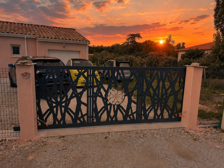 portail couché de soleil